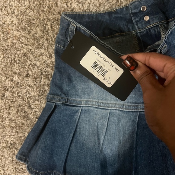 Mini denim skirt - Picture 4 of 4